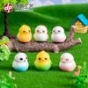 Micro Paisagem Cartoon Bonito Redondo Pássaro Animal Ornamentos DIY Decorações Acessórios Carro de Mesa Pequenos Ornamentos