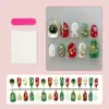 30 Piezas de Estrella Nueva de Navidad Nudo Navideño Copo de Nieve Diamante Brillante Uñas Portátiles Comercio Exterior Venta Caliente Uñas Portátiles Uñas al por Mayor