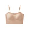 Base Líquida Piel Invisible Seamless Intimates para Mujeres con Busto Pequeño Push-Up Verano Estilo Chaleco Tirantes Espagueti Sujetador Espalda Cruzada