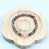 Nueva Pulsera de Cristal de Turmalina de Color Chino Diseño Nicho Pulsera para Mujer con Cuentas Lujo Ligero Regalo para Amigos