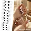 Pontas de Unha Brancas Lisas Estilo Francês Mais Vendidas da Amazon com Toque de Luxo, Unhas Postiças, Unhas Usáveis, Alongamentos de Unha