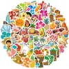 100 Piezas de Pegatinas de Graffiti Estilo Playa de Verano para Decorar Cuaderno Equipaje DIY Impermeables Transfronterizos