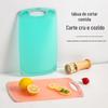 Tábua de corte doméstica comestível de grau PP para alimentos para bebês tábua de corte espessada tábua de corte de cor gelatinosa tábua de corte de frutas tábua de corte pequena