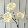 Flores artificiales de boda Austin de 3 piezas, flores artificiales para arreglos florales, decoración de exhibición comercial, flores para decoración del hogar