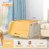 Caja de Almacenamiento para Juguetes Cesta Hogareña Caja de Almacenamiento abatible Caja de Almacenamiento Caja de Almacenamiento para Snacks Infantiles Ropa Armario de Almacenamiento