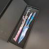Peace Elite Cuchillo de Llama de Metal 22cm Modelo de Arma Accesorios Cuchillo Mariposa Cold Front sin Filo
