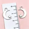 Colgantes antiguos de sol, luna y estrella de plata, varios estilos de colgantes de estrella, luna y sol, accesorios de mano para armar tú mismo, componentes de aleación al por mayor