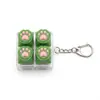 Chaveiro Botão Luminoso de Patinha de Gato Chave de Teclado Switch Tecla de Teclado Brinquedo Descompressão Pingente de Bolsa Chaveiro