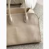 26 Bolsos de Viaje Semi-Hechos a Mano de Cuero de Vaca con Patrón de Lichi Margaux 10 para Exportación de Comercio Exterior Nicho Bolso de Mano para Mujer