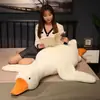 Peluche Grande de Ganso Blanco, Muñeco Almohada para Dormir en la Cama, Abrazar y Acostarse Boca Abajo, Lindo Regalo para Niñas, Recuerdo de Boda