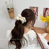 Diadema de Color Crema Retro Casual con Forma de Nube Intestino Grande para Mujer, Accesorios para el Cabello de Alta Gama Estilo Coreano Albóndiga, Versátil de Tamaño Grande