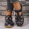Sandalias de Talla Grande de Comercio Exterior para Mujer 2026 Verano Nuevo Estilo Sandalias de Playa para Dama Sandalias de Cuña de Suela Plana con Huecos de Moda