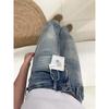 Pantalones vaqueros vintage de pierna recta para principios de otoño, nuevos pantalones de pierna ancha holgados con cintura alta y forma de pera para mujer de talla grande y gordita.