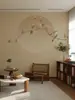 Nuevo Estilo Chino Flor y Pájaro Fondo de TV Papel Tapiz Sala de Estar Sofá Película y Televisión Revestimiento de Pared Dormitorio Papel Tapiz Transmisión en Vivo Mural Decorativo