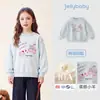 Moletom Infantil Jellybaby Outono Crianças Pulôver Estampado Crianças Maiores Top para Crianças Menina de 8 Anos Roupa de Outono para Bebês