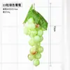 Racimo de uvas de simulación fruta de simulación uvas de plástico fruta falsa modelo accesorios planta verde decoración de interiores colgante