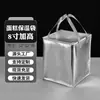 Bolsa Térmica para Bolo de 6 Polegadas Prata, Bolsa Tote Especial para Delivery, Conservação de Frio e Calor, Bolsa de Embalagem Espessa de 8 Polegadas, Personalizável