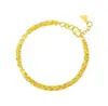 Pulsera de Cola de Fénix Color Dorado Chapado en Oro Puro 999 Jiu Fengxiang para Mujer, Sencilla y Elegante con un Toque de Lujo, Regalo para Novia