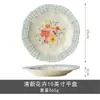 Bol Floral Casero Estilo Chino, Plato de Cerámica, Plato para Frutas, Plato Creativo para Postres, Plato para Snacks, Juego de Vajilla de Cerámica con Color Bajo Esmalte