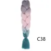 Pelucas de Rastas de Fibra Sintética, Trenzas Gruesas para Hombres y Mujeres, Extensiones de Cabello Trenzado Hip-Hop, Color Degradado al por Mayor, Rastas para Mujer, Pelucas de Rastas