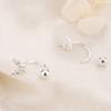 Llegada Nueva 2024 Aretes de Mariposa con Diamantes Tendencia Ins Cuentas de Rosca Perforación Cartílago Aretes Gancho de Oreja Danzante Elegante Circonita