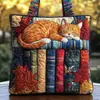 2026 Site Independente Transfronteiriço Amazon Nova Bolsa Tote Acolchoada com Estampa Digital Casual para o Dia a Dia Bolsa de Algodão