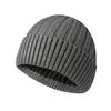 Gorro de Invierno Grueso con Forro Polar para Hombre, Gorro Pulóver para Ciclismo y Esquí de Invierno a Prueba de Frío con Protección para las Orejas, Gorro de Punto Cálido para Adulto