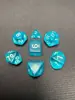 Patrón de mármol multicolor de dos colores tablero de juego de mazmorra juego de rol dnd acrílico poliédrico set de 7 piezas dados