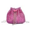 2026 Novas Bolsas Femininas Bolsas Modernas Estilosas com Textura de Diamante Bolsas de Ombro Bolsas de Corrente da Moda Bolsas Transversais Tipo Balde