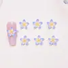 Nuevos Accesorios de Arte para Uñas Flor de Melocotón Degradada de Cinco Pétalos Transfronterizos Resina Pequeños Accesorios Pendiente DIY Pinza para el Cabello Accesorios para Uñas