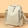 Mochila para Mujer 2026 Nuevo Modelo Mochila Transfronteriza para Dama Gran Capacidad Antirrobo Piel Suave Bolso de Hombro Cruzado para Viaje