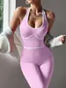 Amazon Ropa Deportiva de Yoga Mono Bloque de Color Una Pieza Conjunto de Pantalones de Yoga Ropa de Fitness para Mujer Cintura Alta Levantamiento de Glúteos