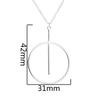 Moda Europea y Americana Simple Geométrico Redondo Ins Collar con Colgante Cadena Clavicular Comercio Electrónico Transfronterizo para Mujer Venta al por Mayor de Existencias