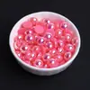 Perlas de Semicírculo de Fondo Plano de 2-14 mm Perlas de Imitación ABS Accesorios para Joyería DIY Pegamento Cremoso Funda para Teléfono