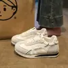 Zapatos de suela gruesa estilo Forrest Gump, tenis gruesos para mujer, nueva colección primavera/otoño 2026, suela suave, ligeros, transpirables, tenis blancos casuales