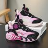 Sapatos de Meninos Tênis de Basquete 2025 Outono e Inverno Novos Meninas Couro Impermeável Absorvente de Choque Treinamento Tênis de Corrida Infantil Tendência