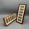 Marco de Fotos de Nogal Negro de Seis Marcos Juego de Marcos de Fotos Multidorados Mesa Pintura Decorativa Simple Lujo Ligero Juego Vertical Mesa