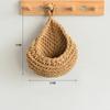 Gota de água Net bolso mão tecida pássaro ninho rede algodão corda cânhamo corda crochê saco de armazenamento de frutas vegetal planta parede bolso suspenso