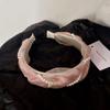 Diadema de Perlas Negras de Malla para Mujer, Accesorio de Verano para el Cabello de Hada, Versátil para Recoger el Cabello Suelto, Tocado de Cinta para Salir