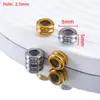 10 Peças de Contas Espaçadoras Redondas de Aço Inoxidável 303, Tubo de Posicionamento para Contas Espaçadoras de Pulseiras Feitas à Mão, Acessórios para Joias DIY