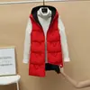 Nuevo Chaleco de Doble Uso para Mujer Invierno Largo Medio Nuevo Estilo Coreano Otoño/Invierno Chaleco de Algodón Relleno Chaqueta Gruesa