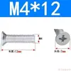 Tornillos de Cabeza Avellanada de Cruz Acero al Carbono Galvanizado Tornillos de Cabeza Plana M3M4M5M6 Fijaciones Multiespecificación Venta al por mayor en stock