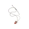 Collar elástico con colgante de piedra y madera con cordón de cera Estilo étnico Joyería Diseño único de nicho Cadena para suéter