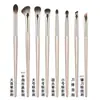 Kit de Pincéis para Sombra 8 Pincéis Lâmina Cangzhou Lã Macia Pincel de Maquiagem Iniciante Olho Sombra do Nariz Simi Detalhe Delineador
