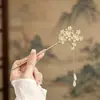 Nuevo Pasador de Aleación con Borla Estilo Chino para Mujer, Pasador de Gama Alta de Nicho, Pasador Versátil de Estilo Antiguo para Accesorios de Peinado Cheongsam y Hanfu