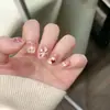Set de 10 Uñas Azules Ojo de Gato Brillantes Hechas a Mano para una Hija Adinerada, Modernas y Populares, Realza el Cutis y la Elegancia, Uñas Portátiles al por Mayor