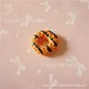 Resina simulação de morango creme dot Donut Snack play DIY acessórios para o cabelo das crianças hairpin acessórios