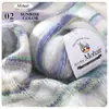 Hilo de Lana de Alpaca de Colores Yundou, Bola de Hilo Teñido en Degradado, Hilo Grueso Medio para Tejer a Mano Chal Abrigo DIY, Exclusivamente para Comercio Exterior