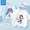 Camiseta de Manga Curta para Meninas Menina Pequena Algodão Puro 2026 Novo Verão Doce Roupa Infantil Manga Meia Estação Roupas de Verão Infantil Verão Fina T