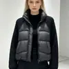 Nueva chaqueta de algodón con plumón para otoño e invierno, estilo corto con cuello alto, engrosada y cálida, top moderno y versátil, abrigo de algodón para mujer